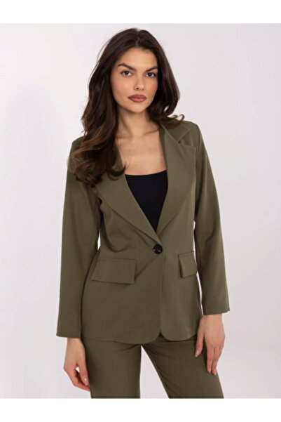 Italy Moda Ladies jacket, ITALY MODA, Polyester, Long sleeve, Khaki, model DH...