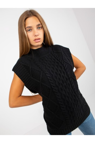 Sublevel Women's Vest, Sublevel, Acrylic, Sleeveless, Black, model D90027Z908...