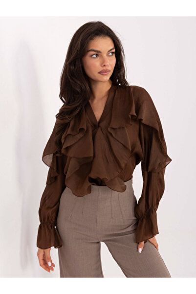 rue parıs Bluza Dama Maneca lunga, Elegant, RUE PARIS, Maro Eleganta Office M...