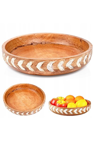 Vilde Miska DREWNIANA coș pentru fructe, legume, salate, gustări, alimente 2,5L