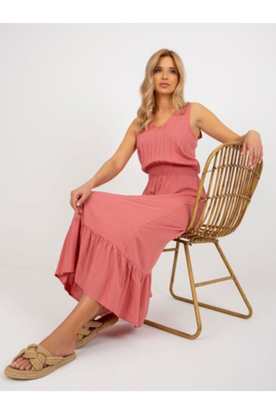Fresh Made Rochie Dama, Fresh Made, Viscoza, Rochie evazata, Roz inchis, mode...