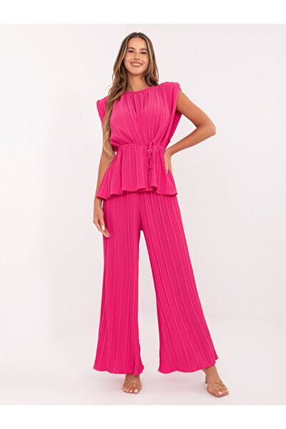 Italy Moda Compleu Dama Fara maneci, Elegant, ITALY MODA, Fucsia Eleganta Off...