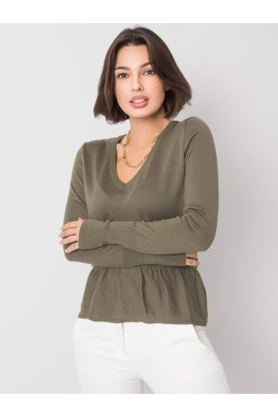 rue parıs Bluza Dama, RUE PARIS, Poliester, Maneca lunga, Khaki, model 259-BZ...