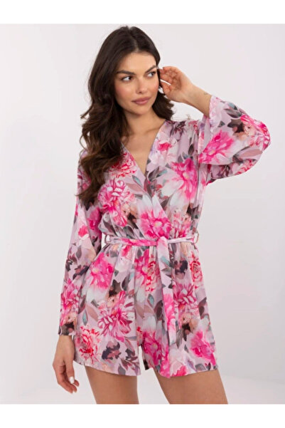 Italy Moda Γυναικεία Ολόσωμη Φόρμα, ITALY MODA, Πολυεστέρας, Μακρυμάνικο, Ροζ...