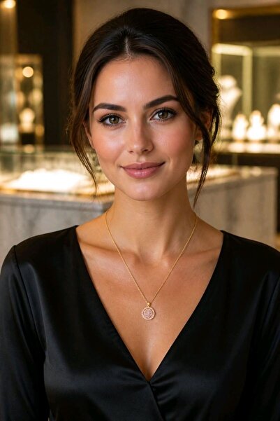 Monalisa Home Luxurious Figured Statement Necklace with Zircon Stones