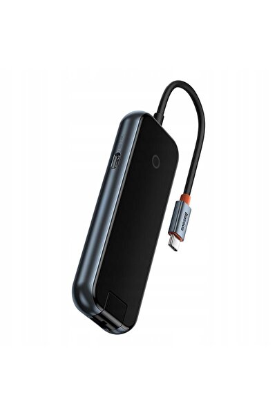 NO BRAND BASEUS HUB USB-C 5 în 1 3x USB-A 3.0 USB 2.0 RJ45 LAN ETHERNET USB-C...