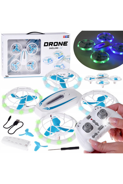 Jokomisiada Dronă Quadcopter cu LED, iluminare spectaculoasă, super acrobații...