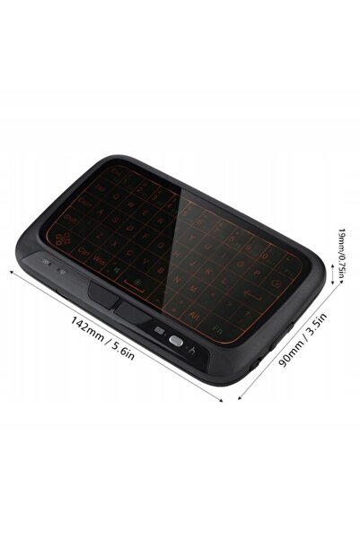 NO BRAND Mini tastatură wireless cu touchpad pentru Smart TV USB 2,4 GHz