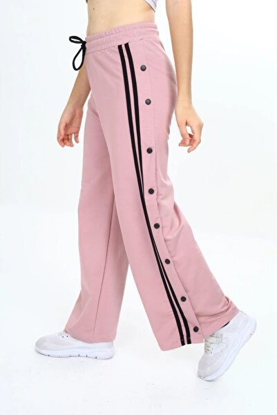 Wild Flower Girl's Side Snap Fastener 100% Cotton Bottom Tracksuit