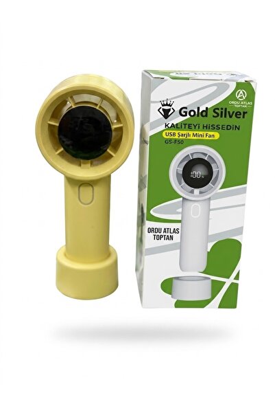 GoldSilver GS-F50 USB ŞARJLI MİNİ FAN DİJİTAL GÖSTERGELİ