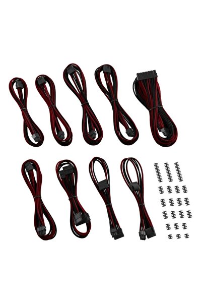 CableMod CM-CSR-CKIT-NKKBR-R PSU Cable Kit for Corsair RMi/RMx/RM - Black/Red