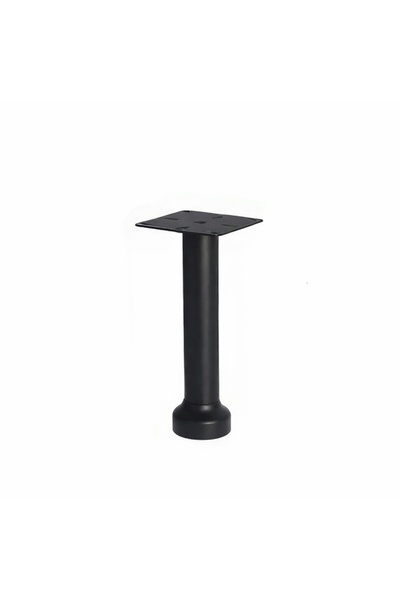 OEM WAW furniture leg, Demir, D 25, H 80, adjustable, metallic, matte black f...