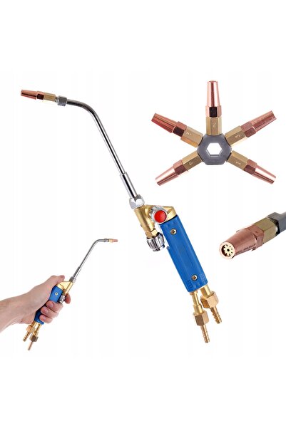 TC Technic Arzător cu gaz pentru lipire tare și încălzire, propan-oxigen, cu ...