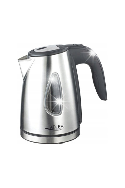 adler Fierbător electric fără fir metalic 1L 1630W LED Inox AD1203