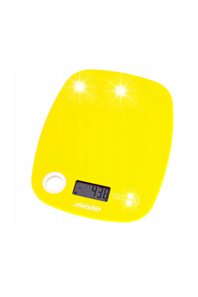 MESKO Cântar electronic de bucătărie 5 kg cu mâner galben