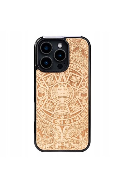BewooDesign Husă din lemn Bewood pentru iPhone 16 Pro AZTEC CALENDAR ANIEGRE