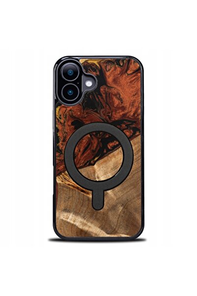 BewooDesign Husă Bewood Unique pentru iPhone 16 Plus - 4 Elemente - Foc cu Ma...
