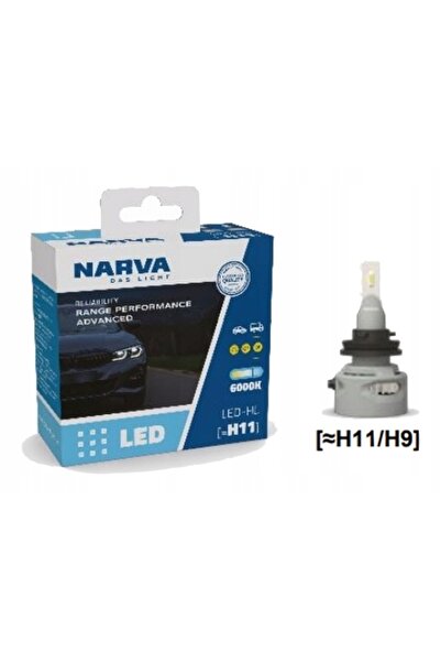 narvara Becuri LED H11 H9 RPA NARVA RANGE POWER ADVANCED 6000K 12V/24V