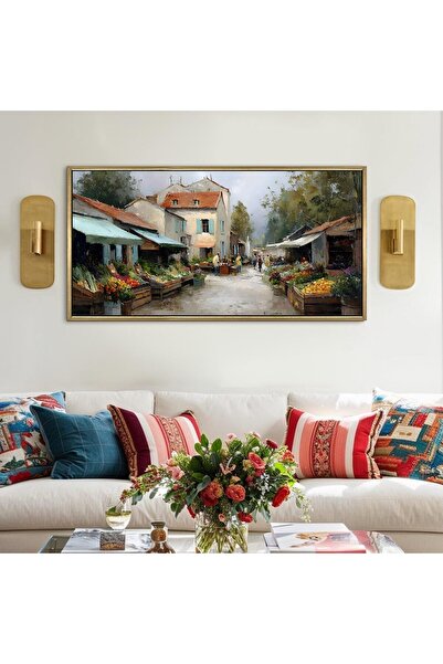 Signtouch Advertising Signtouch Rustic Pastoral Village Canvas Wall Art 60x12...