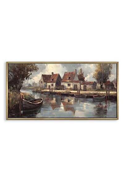 Signtouch Advertising Signtouch European Riverside Village Canvas Wall Art 60...