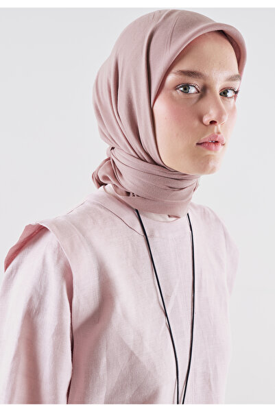 Freshscarfs Cotton Linen Scarf Soft Pink