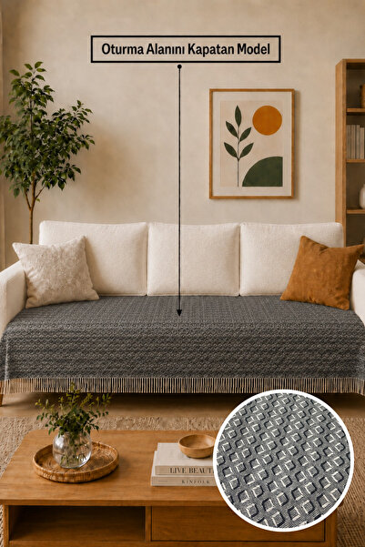 Gizo Home Eco |   Cotton Bohemian Sofa Cover, Sofa Bed Cover, Armchair Cover,...
