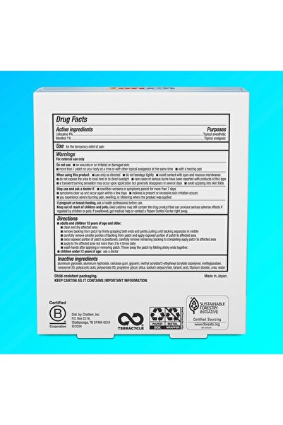ıcyhot Icy Hot Lidocaine Patch