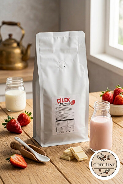 Premium Çilekli Milkshake Karışımı - 1 Kg - Barista Serisi