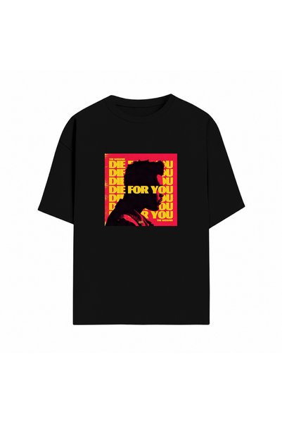 Grafftee Clothing The Weeknd Graphic Printed Oversize Unisex Crew Neck T-Shir...