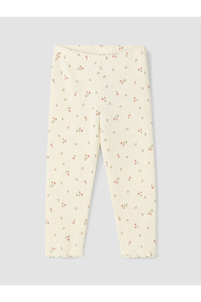 LC Waikiki LCW baby Ekru Desenli Kız Bebek Tayt 3'lü