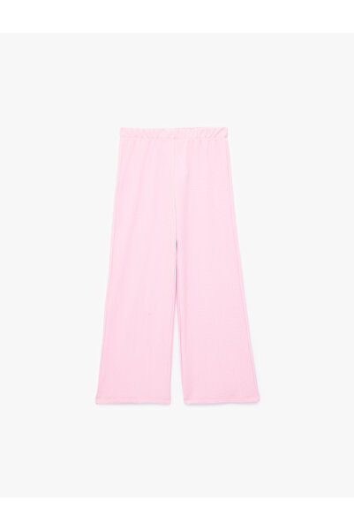 Koton Elastic Waist Burumuk Fabric Basic Trousers