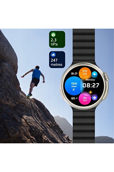 innature Smartwatch YAXO Oxnard Titanium Negru
