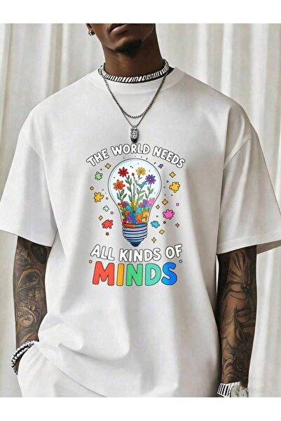 Ekim11 The World Needs All Kinds Of Minds Autism Awareness T-Shirt Men Women ...