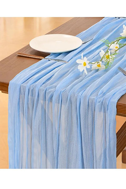 CCILIYC Cheesecloth Table Runner Gauze Rustic Cheese Cloth Spring Table Runne...