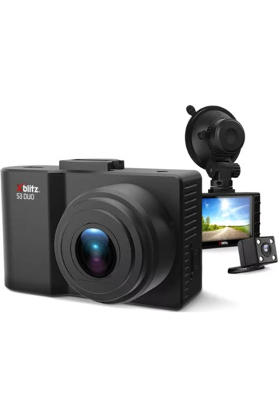 Xblitz Cameră auto DVR S3 Duo Dual față/spate Full HD Negru
