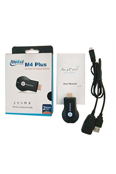 Generic دونجل تلفاز M4 Plus HDMI مع عصا Roid باللون الأسود