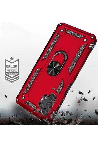 Generic Brand Galaxy A13 4g Case Camera Protector Magnetic Stand Tank Protection