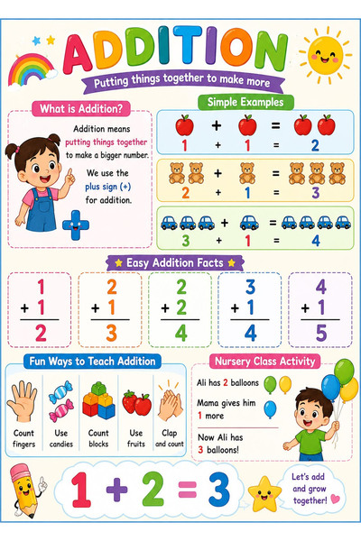 TELLGRAF لوحة العمليات الحسابية الإنجليزية (مقاسها 25×35 سم)