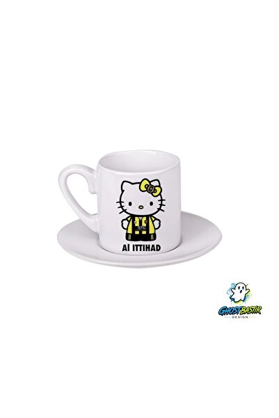 Ghostbastır Design Al Ittihad Hello Kitty Turkish Coffee Cup 091