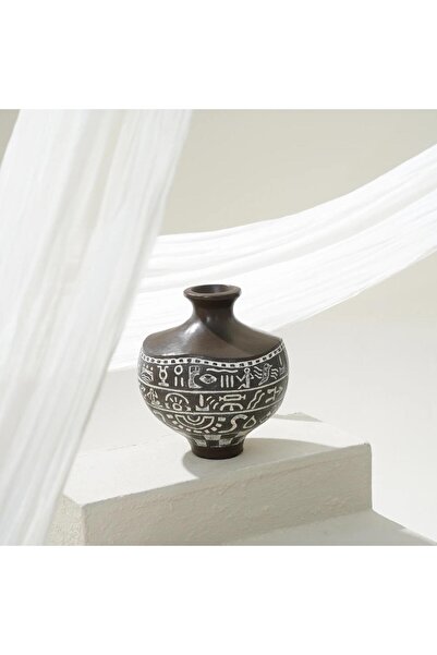 Generic Afro Terracotta Vase - 30 cm