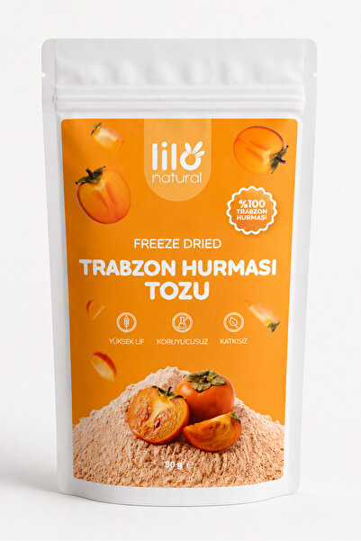 Lilo Natural Freeze Dried Trabzon Hurması Tozu 50 g - %100 Trabzon Hurması - Dondurularak Kurutulmuş Meyve Tozu