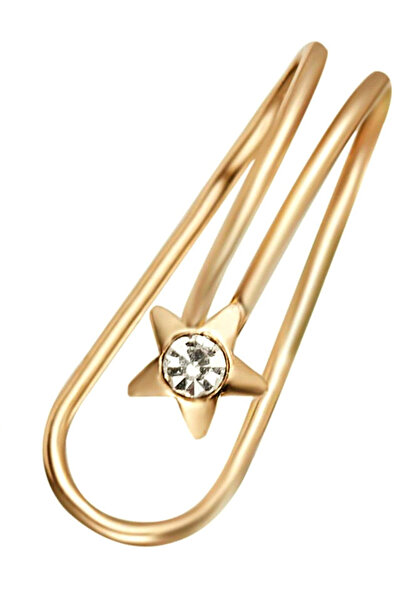 VeeShop Ear cuff earring, star and crystal model, very small and delicate