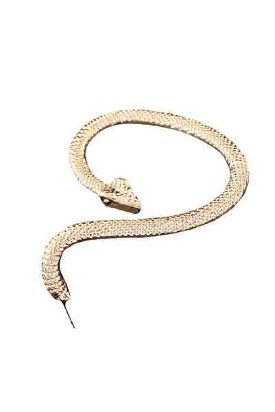 VeeShop Cercei tip ear cuff, sarpe piton, prindere dubla, pe ureche