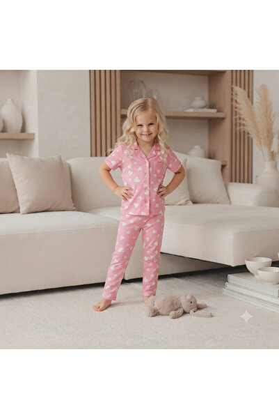 CUBBUX Set de pijamale leopard pentru fete, din bumbac, croială confortabilă,...