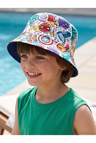 LC Waikiki Mixed Spider-Man Printed Baby Boy Bucket Hat