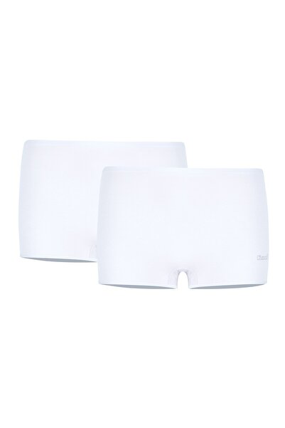 Kom Basic Women's Short Panties 2-Pack White