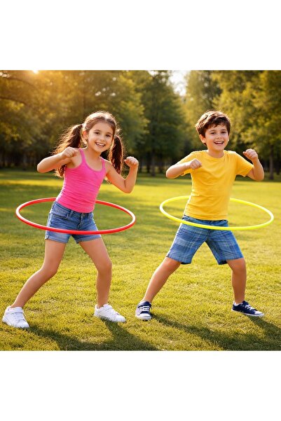 OEM Hula Hoop colorat de 60 cm pentru copii - Inel de exerciții din plastic r...