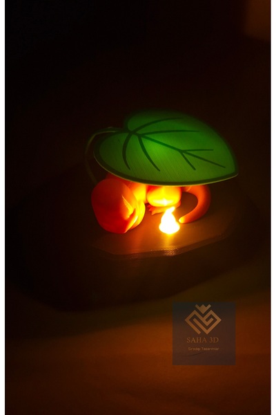 saha3d sıradışı tasarımlar Pokemon Charmander figür dekor lamba (No:2)
