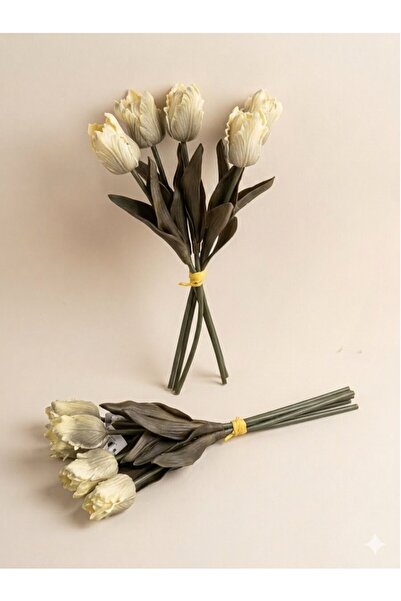 Generic Artificial Tulip Flower Bouquet 5 Forks Artificial Flower for Home De...