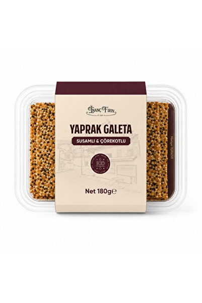 İNANÇ FIRIN Susamlı Çörekotlu Yaprak Galeta 180 gr